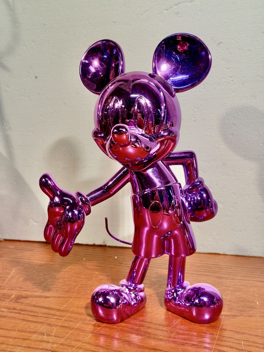 Disney Statuette: Mickey Mouse Figure Chrome Purple Shiny – Usato da Lausanne venduto da vas_cdb2