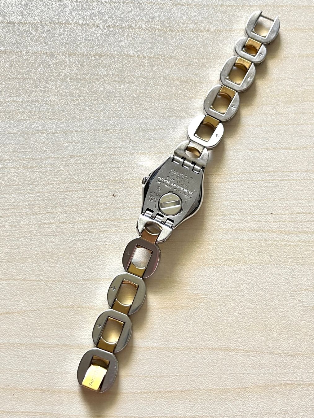Swatch Orologi: Swatch Damenuhr goldfarben – Usato da Grenchen venduto da chththl 6