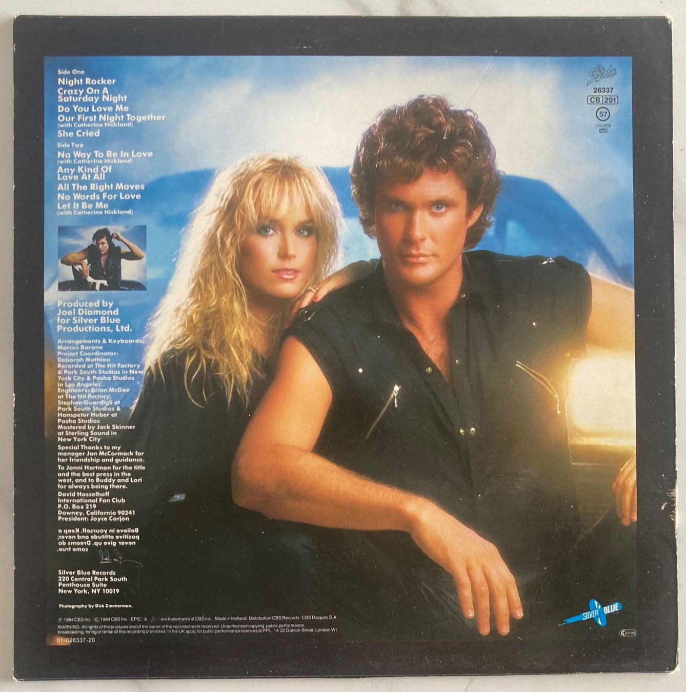 Schallplatten: DAVID HASSELHOFF - NIGHT ROCKER – Gebraucht aus Poliez-Pittet von Newtown-Records 1