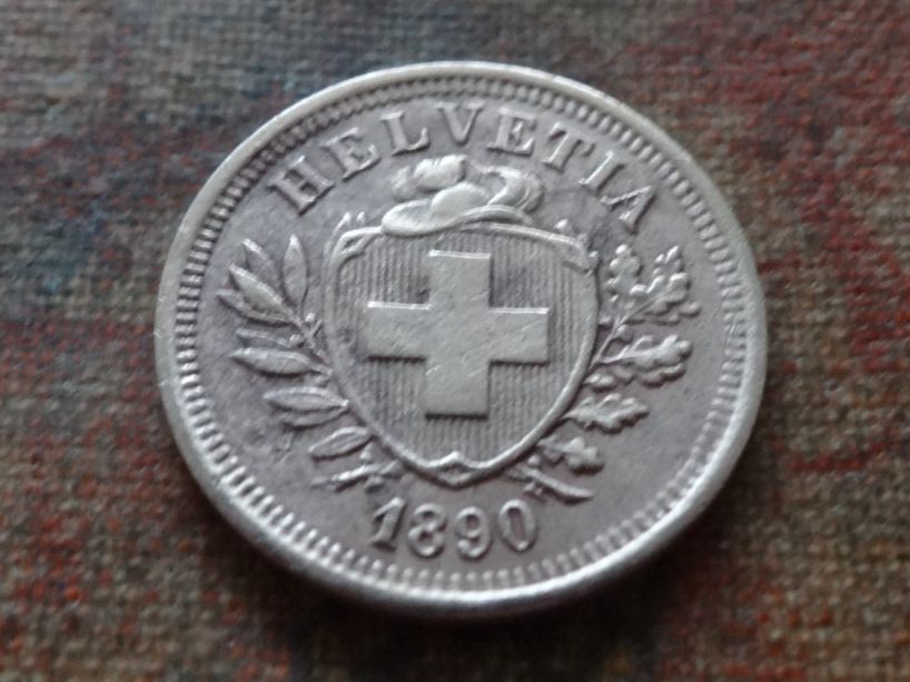 Tutti le monete: 1 Rp. 1890  (B) – Usato da Romanel-sur-Lausanne venduto da Swift13