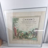 Rarität: Antikes Diplom (1911 – Ornithologischer Verein Chur