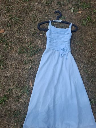 Abendkleid Kinder hellblau Grösse 128 