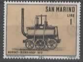 Alle Briefmarken: SAN MARINO : MURRAY  BLENKINSOP - DAMPFWAGEN  (29 – Gebraucht aus Ruggell von Masescha