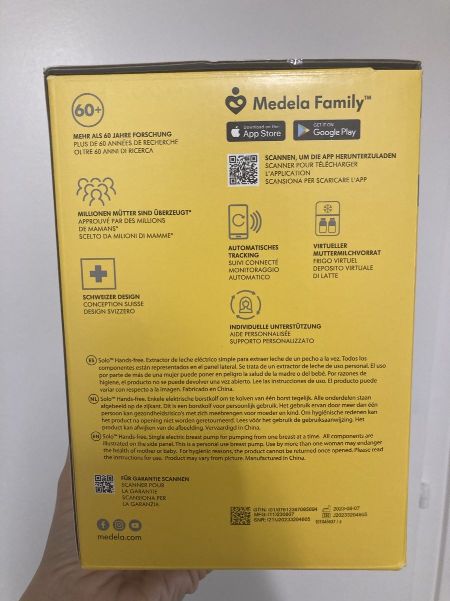 Medela Accessori per l’allattamento: Medela Solo Hands-free Breast Pump – Nuovo (secondo la descrizione) da Hasle b. Burgdorf venduto da Klaudia_Nagy_96 3
