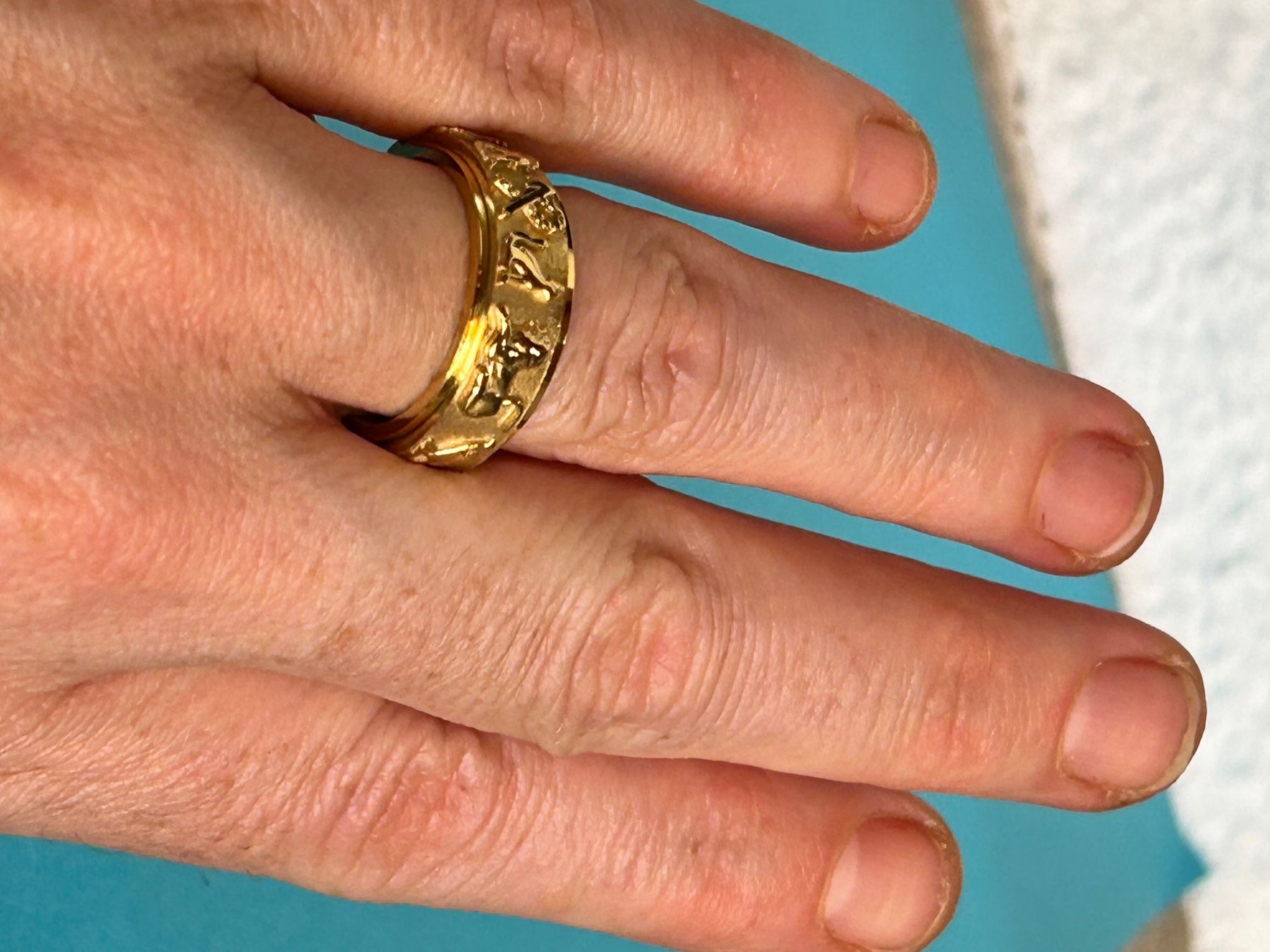 Anelli: Fingerring vergoldet Ägypten (58 oder 61) – Nuovo e nell'imballaggio originale da Laufen venduto da Bellavitaboom 7