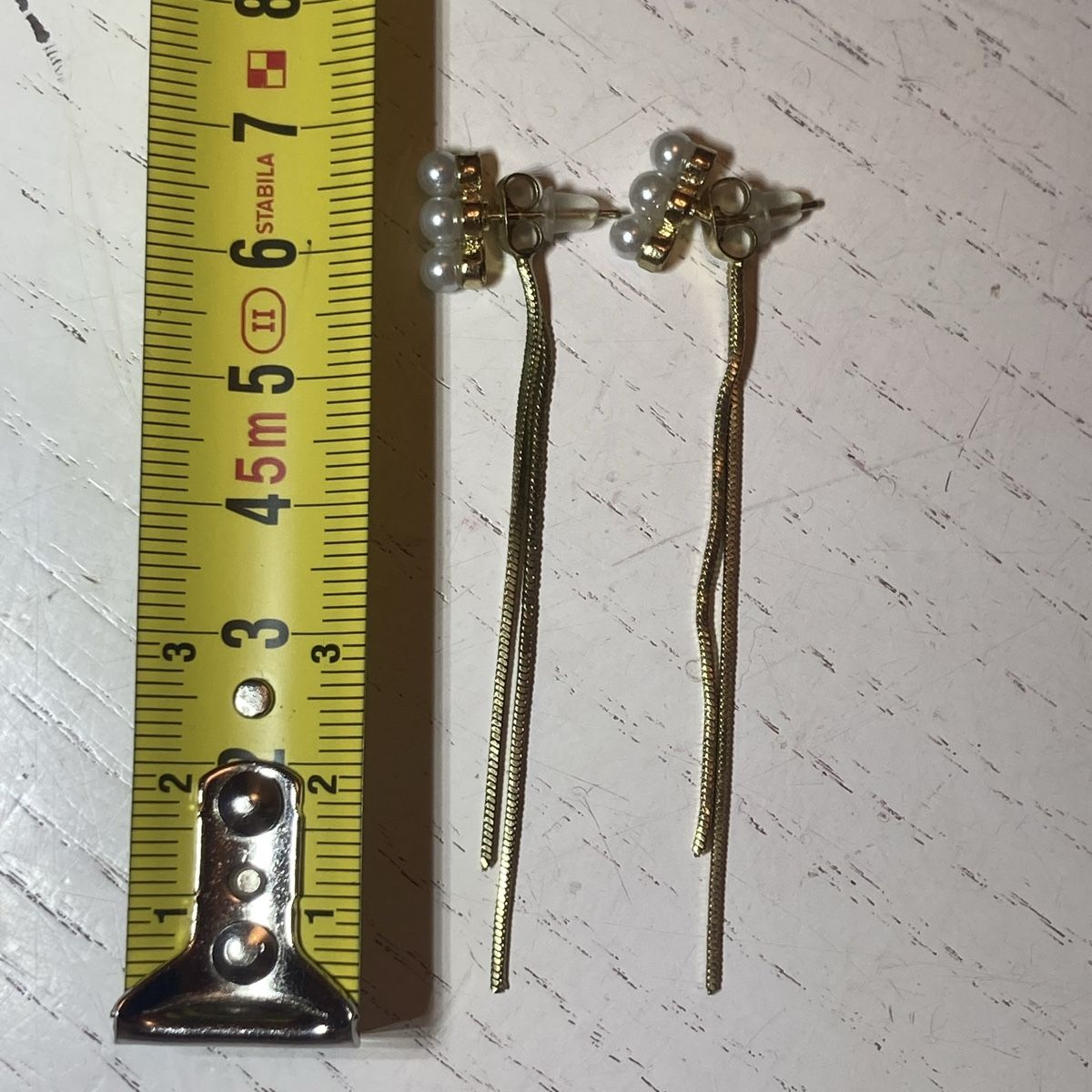 Ohrringe & -stecker: Dangle Earrings Gold Tone Pearl Cluster Stud Design Pair – Gebraucht aus Zürich von sele_x 1