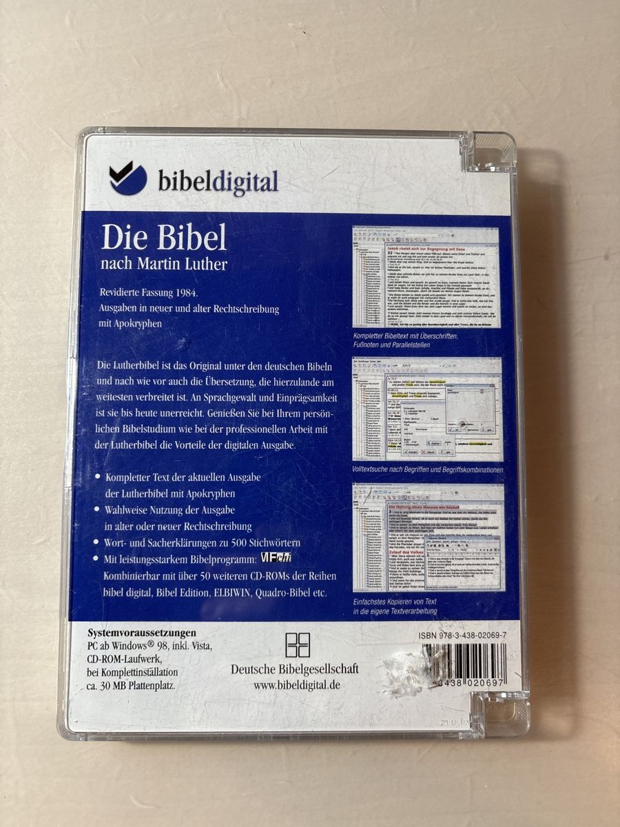 Tutti i DVDs: Die Bibel - Nach Martin Luther – Usato da Ruswil venduto da Slivio_ 1