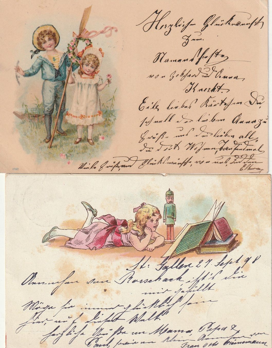 Cartoline postali: 4 Ak Kinder – Usato da Rorschacherberg venduto da fratovi2 1