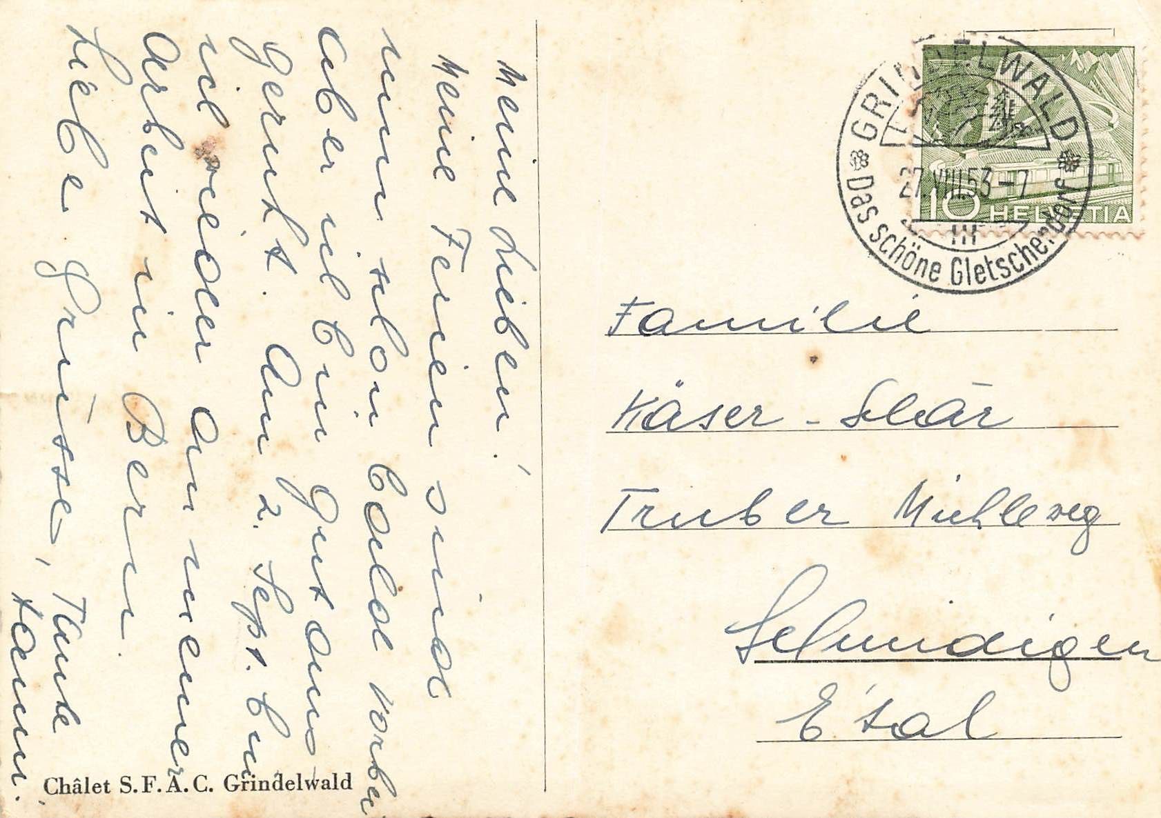 Cartes postales: Chalet Grindelwald – D'occasion à Biasca par Blenio71 1