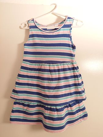 Mädchen Kleid gestreift, Grösse 98/104
