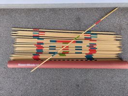 Vintage Naef Spiel Suisse RIESEN MIKADO Holz 100cm