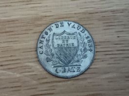 Waadt / Vaud: 1 Batzen 1834 Top +