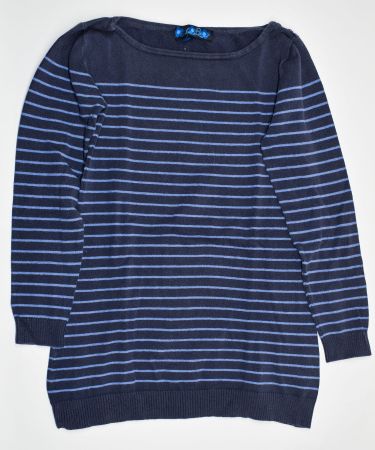 dünner gestreifter Wollpullover Damen ha:Lu (retro)