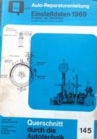 Autoreparaturanleitung Einstelldaten 1969 EU / USA