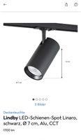 Lindby LED-Schienen-Spot Linaro schwarz 7 cm neuwertig