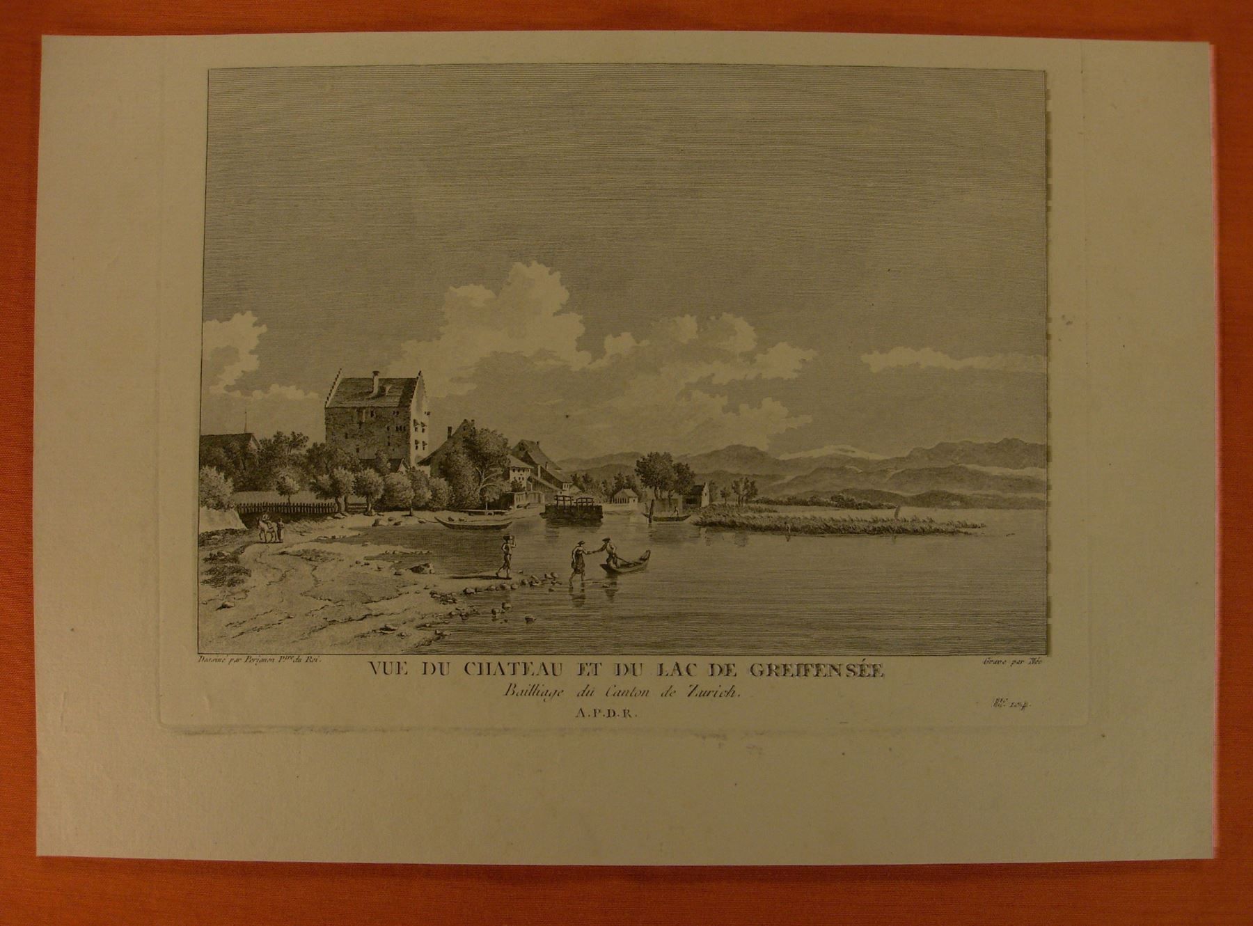 Dipinti: GREIFENSEE, KUPFERSTICH 1788 – Antico da Grüningen venduto da Kartensammler 1