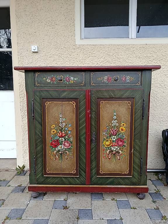 Kommoden: Meuble ancien - peinture fleurs – Gebraucht aus Ursy von jer_dy9v 1