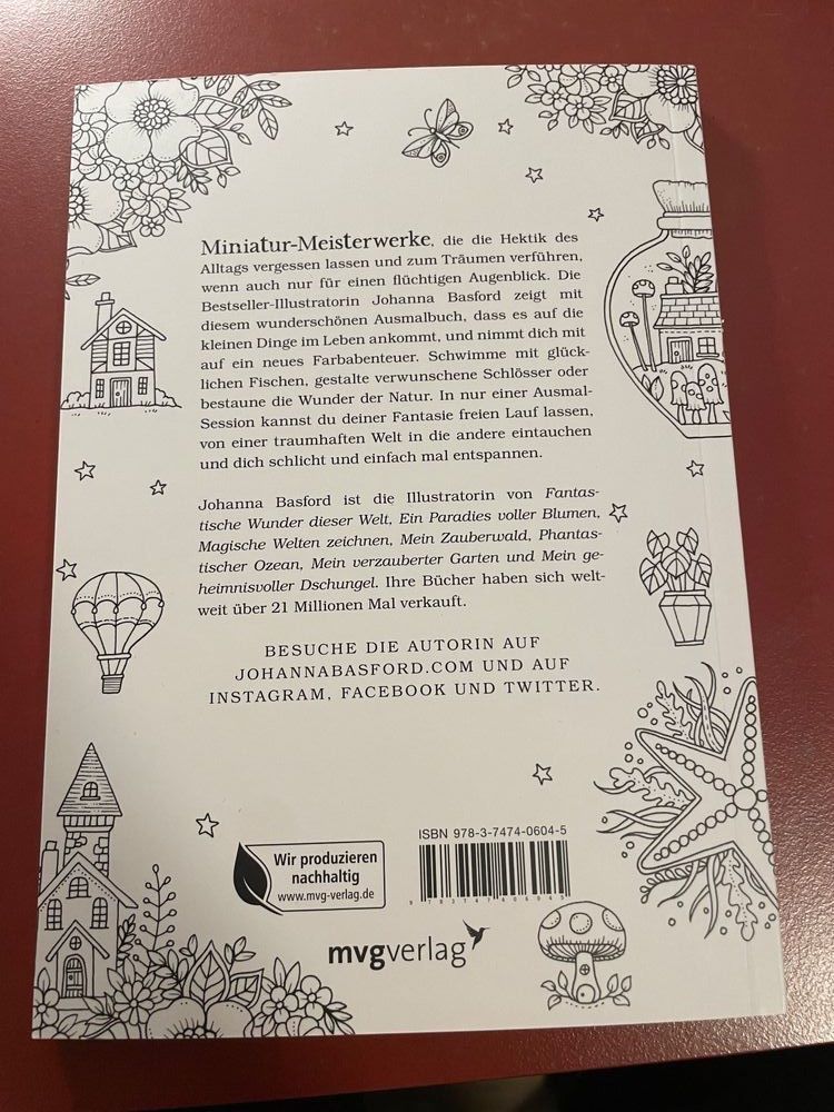 Libri: Malbuch Kleine Wunderwelten – Usato da Arbon venduto da flowerandfound 1