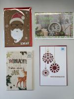 4er-Set Grusskarten Weihnachten, neu