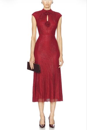 Self-Portrait Midi Dress NEW NEVER WORN!! Covered vs stone