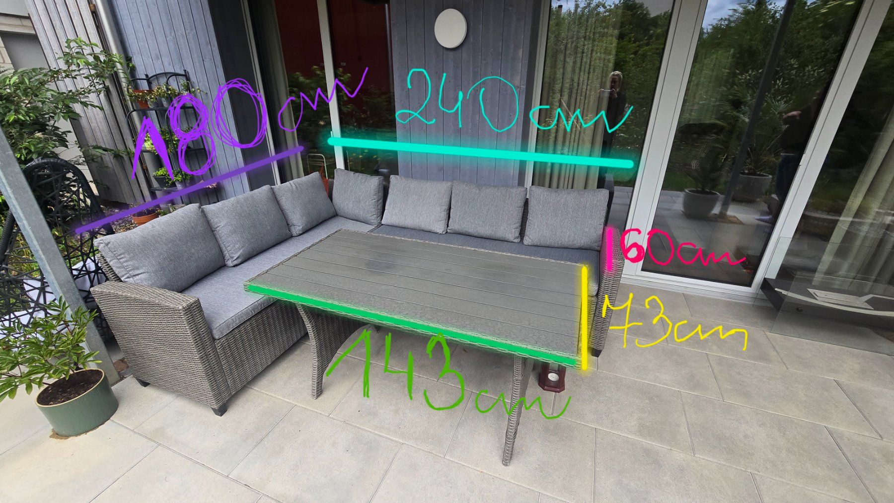 Set de table et chaises: Gartenmöbel-Set – D'occasion à Herzogenbuchsee par wro_pat 2