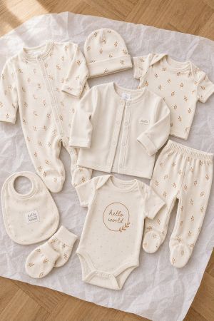 Baby Erstausstattung 8-teilliges Set 100% Baumwolle | 0-3M
