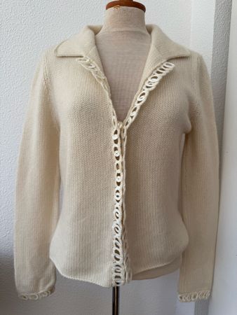 Gilet Cristiano Fissore 100% cachemire crème taille M