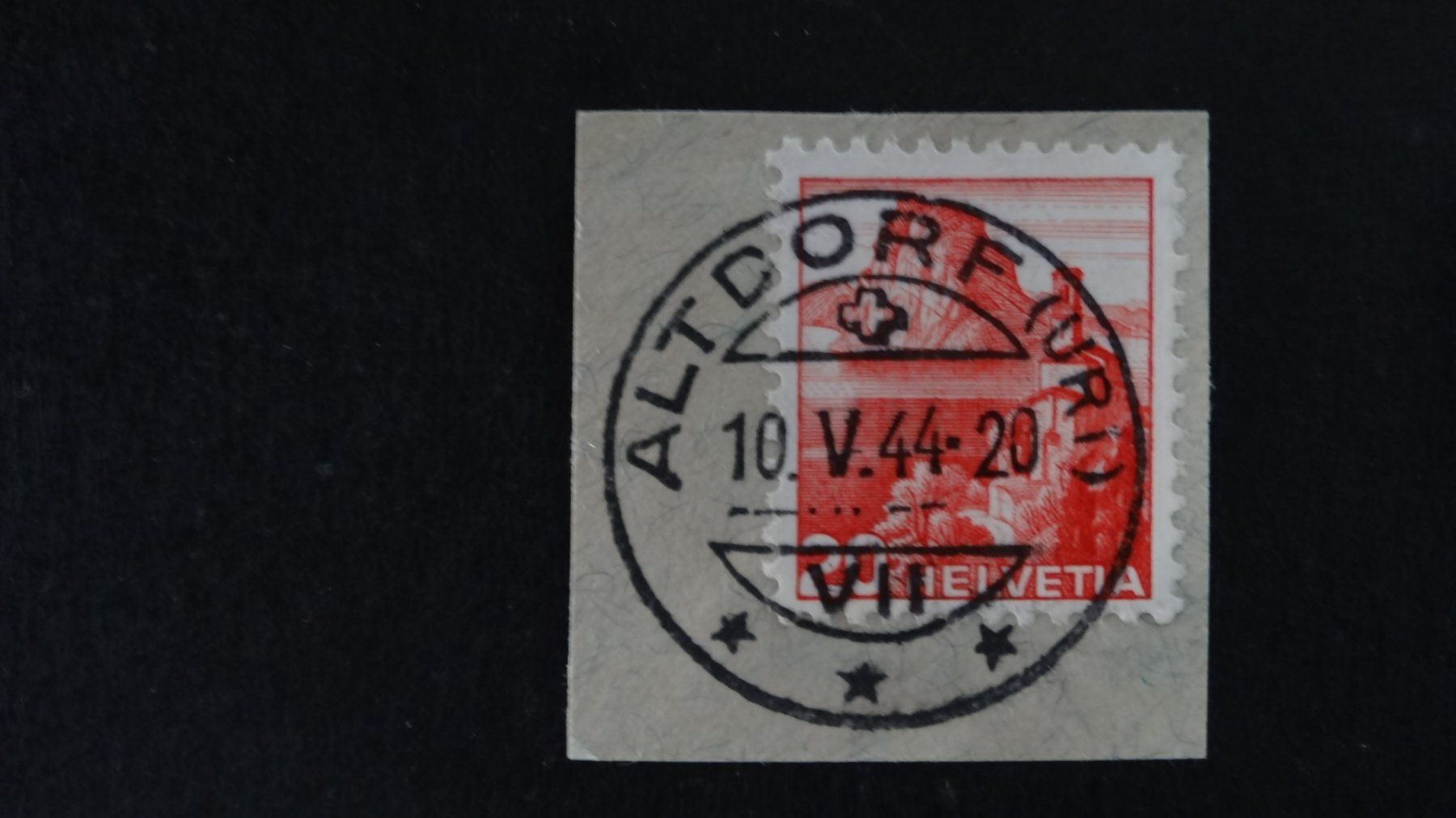 Alle Briefmarken: ALTDORF (Uri)  10.V.44   166 – Gebraucht aus Anwil von zuggi57