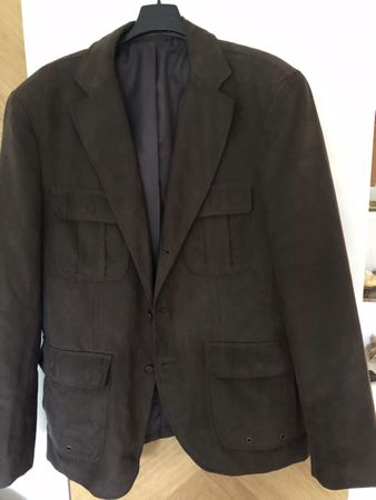 Veste Zara Man Basic, marron foncé, taille 52, bon etat