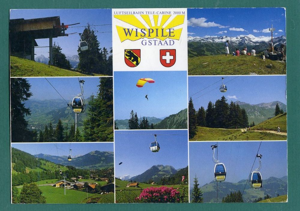 Luftseilbahn WISPILE Gstaad, 8 Ansichten, 1993 (Gebraucht) in Sargans ...