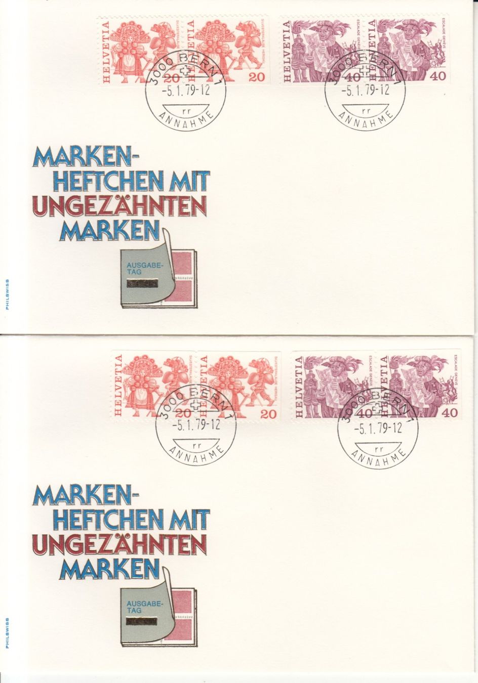 Alle Briefmarken: SBK 595H7 - 598H5 FDC Philswiss – Gebraucht aus Bürglen TG von StampGraf 1