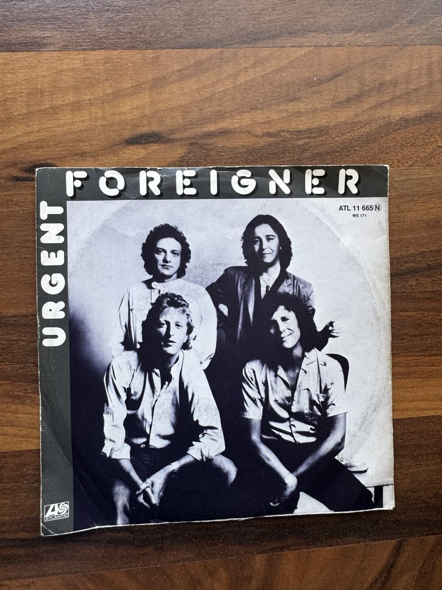 Schallplatten: Foreigner - Urgent - 7" Single - 80s – Gebraucht aus Rorbas von BlackstarRecords