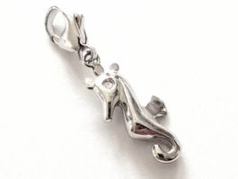 Charm "Seepferdchen" Silber 925 (rhodiniert)