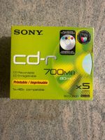 Sony CD-R 700MB Printable 5er Pack neuwertig