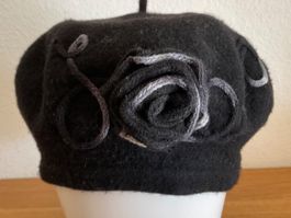 Willi 100% Wolle Mütze schwarz Gr 54