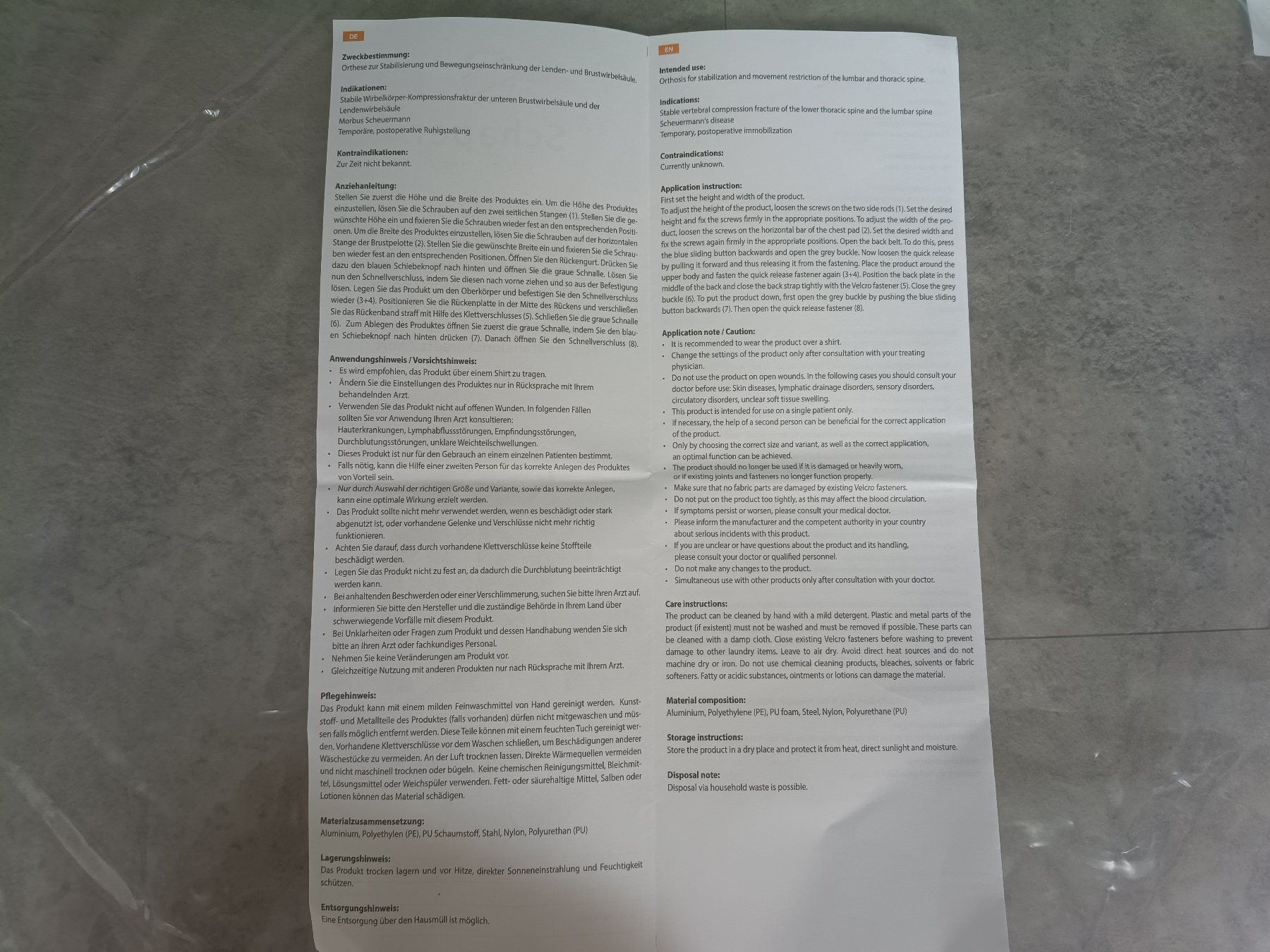 Appareils médicaux: Hyperextensions Korsett – Neuf (Voir description) à Wetzikon ZH par LegoKoenig 3