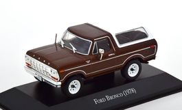 Ford Bronco 1978-1979 dunkelbraun met. / weiss      1:43