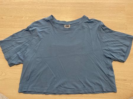 T-shirt turquoise ruban Classic L (Crop top)