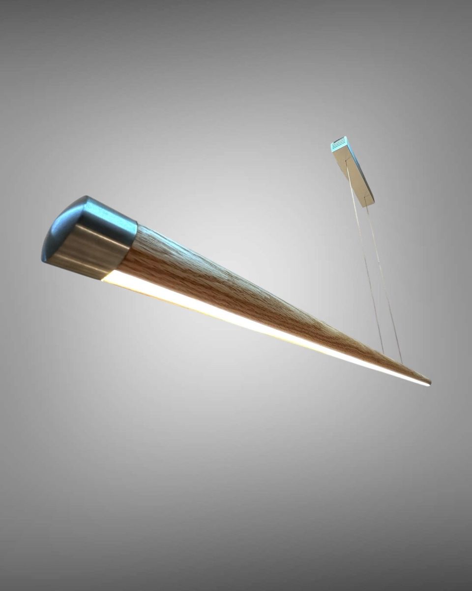 Lampadari & plafoniere: Holz Pendelleuchte Eiche, dimmbar, neuwertig, 160cm lang! – Nuovo (secondo la descrizione) da Breitenbach venduto da kaufmann-j 3