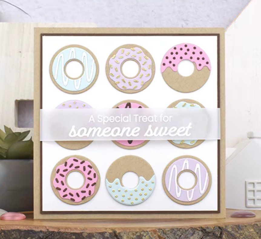 Sciablone: Neues Stanzschablonen-Set Donuts – Nuovo e nell'imballaggio originale da Effretikon venduto da wenuss 1