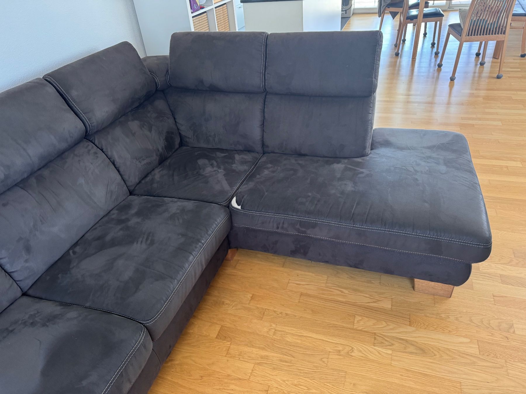 Divani: Gemütliches Ecksofa mit Hocker braun – Usato da Hunzenschwil venduto da mar_t6ft 2