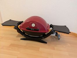 Weber Q120 Gasgrill weinrot