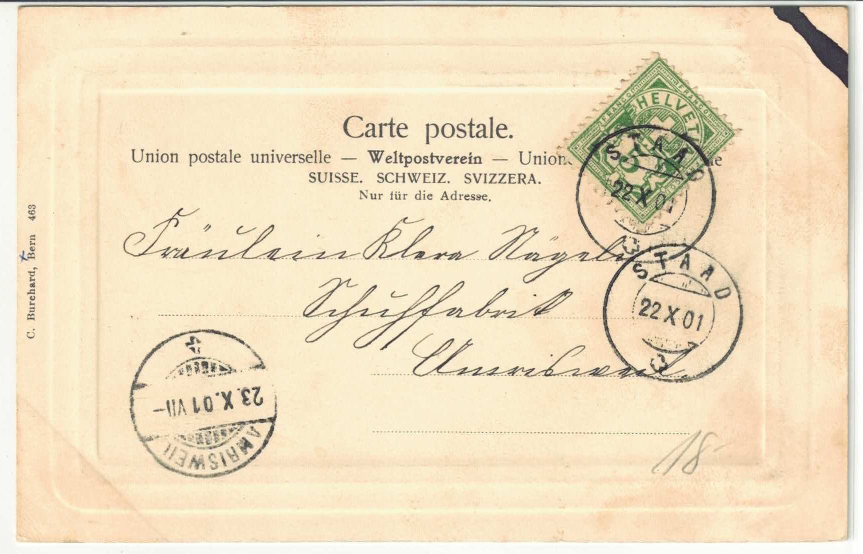 Cartoline postali: Rorschach - Generalansicht - Präge-Karte – Usato da Ettingen venduto da Kartenplanet 1