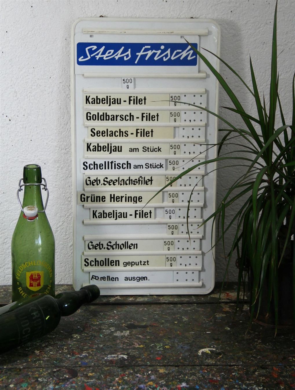 Insegne: Preisschild "Fisch" 75 x 50 cm – Usato da Birrwil venduto da brandschatz_birrwil 3
