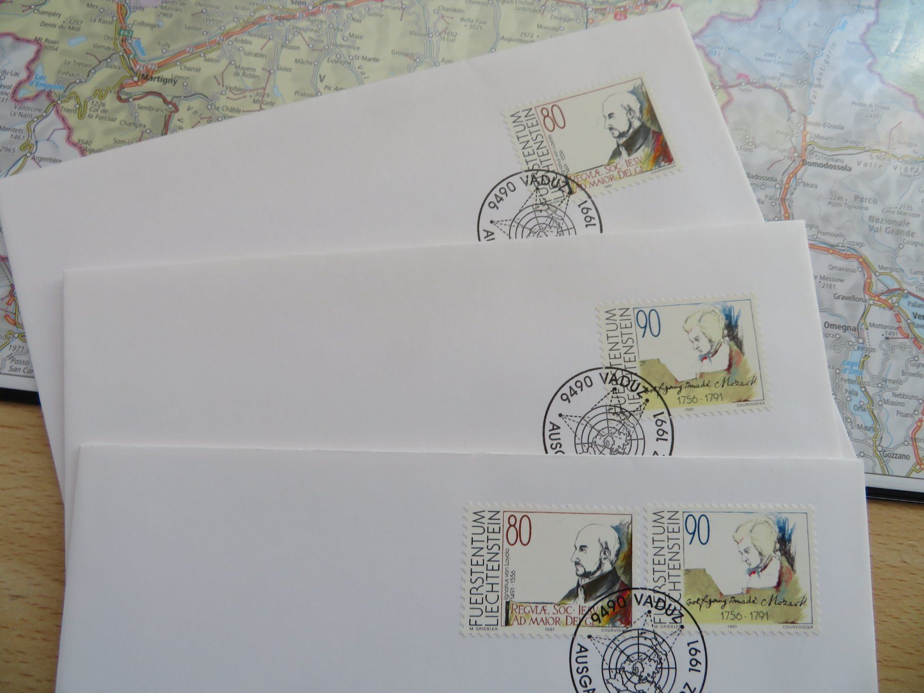 Tous les timbres: FDC Liechtenstein 1991 – Neuf avec emballage d'origine à Untereggen par Geobrocki
