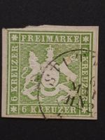 A.D Württemberg Mi-Nr.13 a gestempelt Briefstuck selten