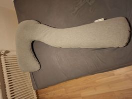 Stillkissen Seitenschläferkissen Theraline grau neuwertiger 