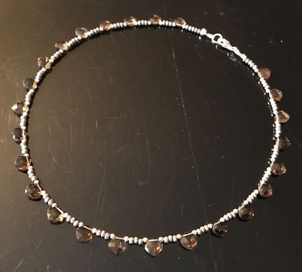 Catenine: Pyrit, Rauchquarz Collier Unikat – Nuovo (secondo la descrizione) da Basel venduto da Chili007 7