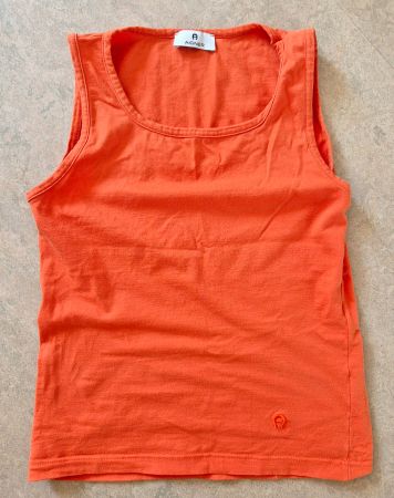 TOP ORANGE AIGNER M 38 , TOLL ZU JEANS ROCK STRICKJACKE