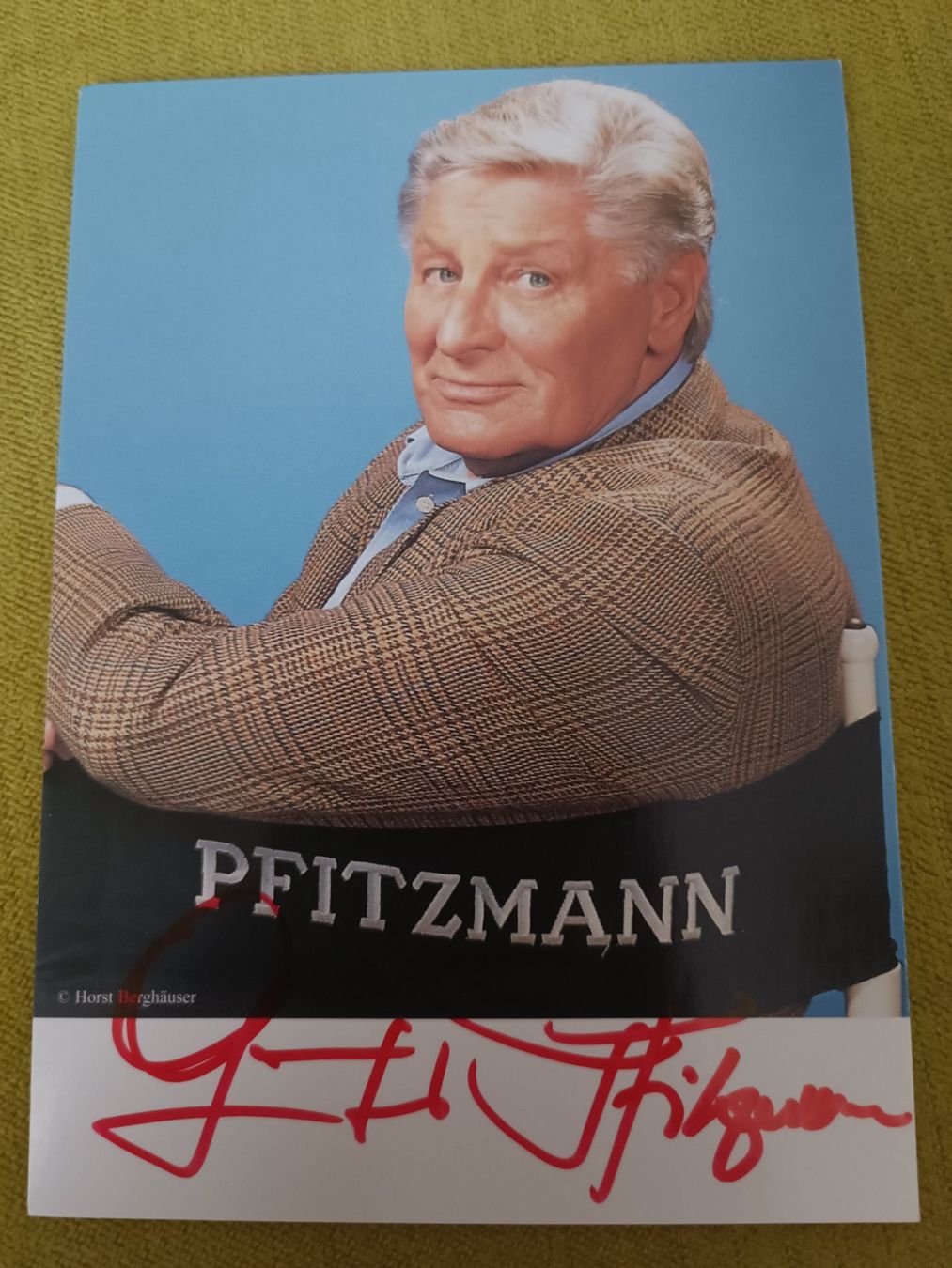 Autogramme: Günter Pfitzmann - handsigniert – Gebraucht aus Menziken von Artographs